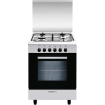 Glemgas 60 x 60 cm 4 Burners Gas Cooker and Gas Oven Model AL6611GI, Silver