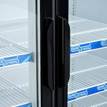 Super General 1000 Liter Gross Double-Door Chiller, Upright Beverage-Showcase, Energy-Saving, low-noise, White/Black, SGSC-1018-IF, 100 x 72 x 202.3 cm