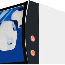 Super General 1000 Liter Gross Double-Door Chiller, Upright Beverage-Showcase, Energy-Saving, low-noise, White/Black, SGSC-1018-IF, 100 x 72 x 202.3 cm