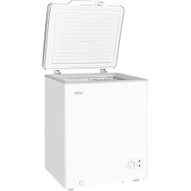 Super General Chest-Freezer 150 Liter Gross Volume, SGF-155-H, White, Compact Deep-Freezer with Storage-Basket, Lock and Key, Wheels, 63.2 x 56.5 x 83.5 cm