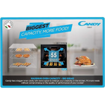 Candy 60 x 60 cm 4 Gas Burners Free Standing Gas Cooker, Inox, CGG64XLPG