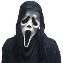 BrainGiggles Jade Halloween Screaming Ghost Mask With Hood, Halloween Cosplay Ghost Mask With Hood, Halloween Cosplay Costume