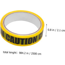 Braingiggles Halloween Caution Tape 25 M, Yellow Hazard Warning Tape For Halloween Decorations, Safety Printed Halloween Tape For Workplace Danger Areas, Halloween Supplies And Decor (Yellow)