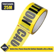Braingiggles Halloween Caution Tape 25 M, Yellow Hazard Warning Tape For Halloween Decorations, Safety Printed Halloween Tape For Workplace Danger Areas, Halloween Supplies And Decor (Yellow)
