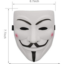 Braingiggles Vendetta Mask For Halloween Cosplay Masquerade Party, Halloween Mask For Men, Women, Scary Halloween Masks For Halloween Costume, Halloween Masks