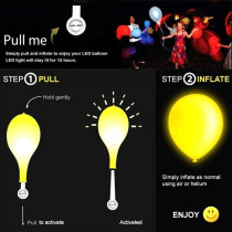 Party Propz Led Balloons Set Of 25 Pcs For Neon Party, Birthday Party Decoration, Anniversaries, Bridal Shower Or Baby Shower Decoration, Bridal Shower