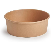 Ecoway Compostable Heavy Duty Made Of Paper, 750 Ml, Pack Of 25, Disposable Bowls Eco-Friendly Biodegradable Perfect For Salad, Soup, Dessert, Brown