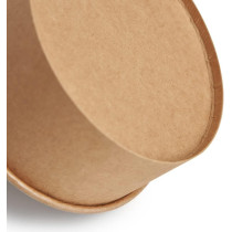 Ecoway Compostable Heavy Duty Made Of Paper, 750 Ml, Pack Of 25, Disposable Bowls Eco-Friendly Biodegradable Perfect For Salad, Soup, Dessert, Brown