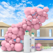 Braingiggles 50Pcs Metallic Balloon 12Inches Latex Balloon For Party Balloon, Wedding, Graduation, Kids Birthday Party, Christmas, Baby Shower, Party Supplies, Arch Balloon (Pink)