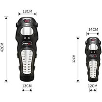 Pro Motorcycle Stainless Steel Moto Elbow Knee Pads Motocross Racing Protective Gear Protector Guards Kit 4 Piece, Flexible Breathable Adjustable Elbow Armor Bike Safety