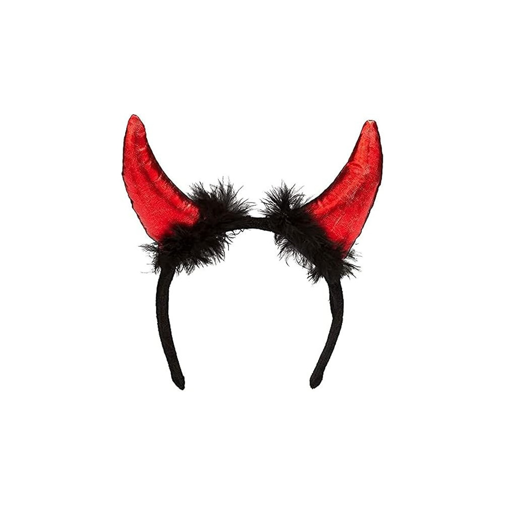 Braingiggles Devils Horn Halloween Headband For Devil Costume For Girls, Women