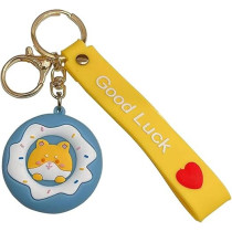 Braingiggles Kawaii Key Chains For Girls Cute Pendant Cartoon Keyrings Anime Doll Silicone Key Holder
