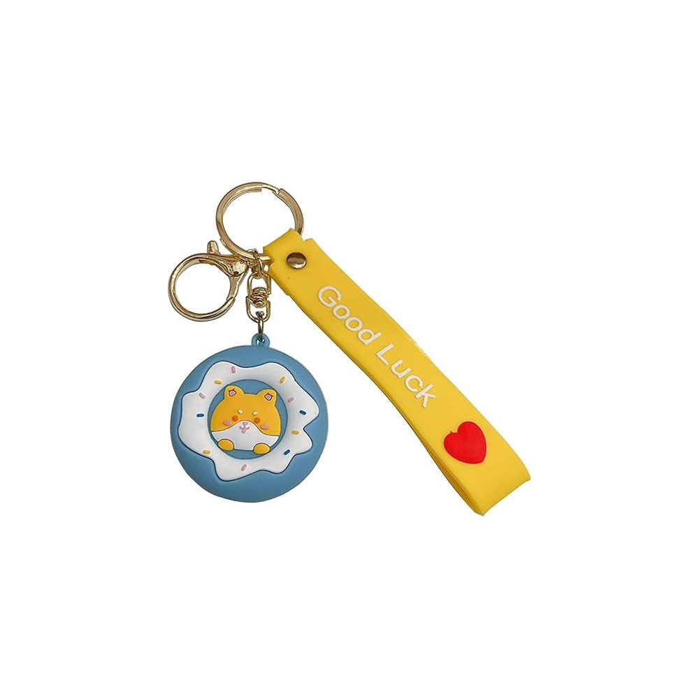 Braingiggles Kawaii Key Chains For Girls Cute Pendant Cartoon Keyrings Anime Doll Silicone Key Holder