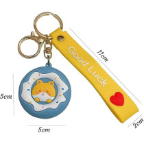 Braingiggles Kawaii Key Chains For Girls Cute Pendant Cartoon Keyrings Anime Doll Silicone Key Holder