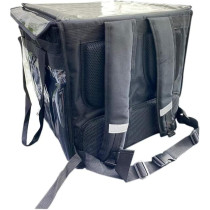 Bikekit 43 x 43 Cm 2 In 1 Food Delivery Backpacks, Black