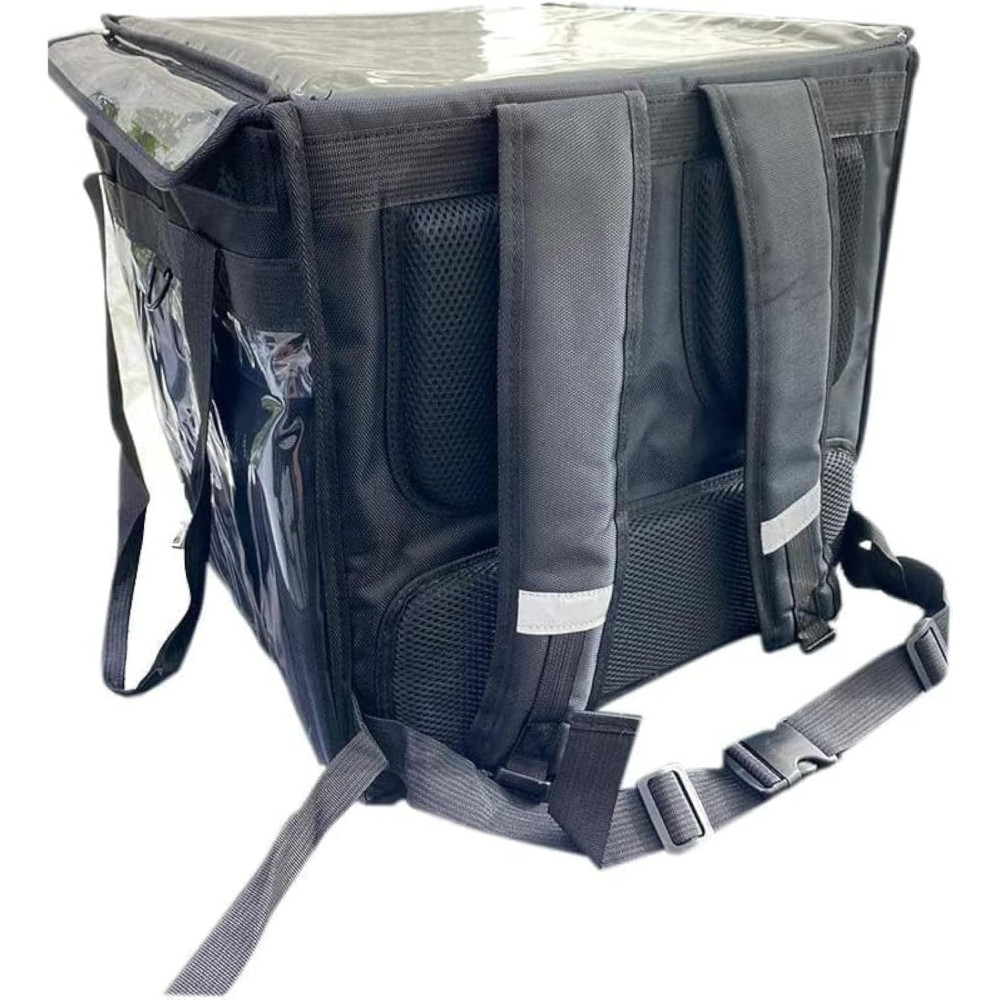 Bikekit 43 x 43 Cm 2 In 1 Food Delivery Backpacks, Black