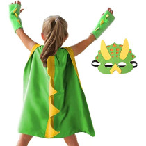 Brain Giggles Dinosaur Cloak, Green/Yellow