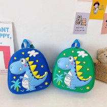Braingiggles Small School Bag For Kids, Cute 3D Dinosaur Bag (Green)