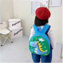 Braingiggles Small School Bag For Kids, Cute 3D Dinosaur Bag (Green)