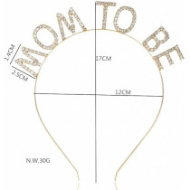 Braingiggles Beautiful Mom To Be Headband (Gold)