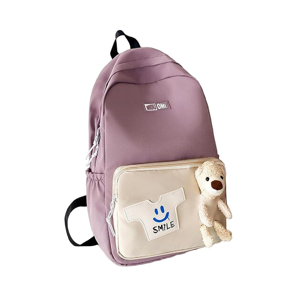 Brain Giggles Middle Student School Bags For Girls Teenager Sweet Cute Bear Oxford Backpack