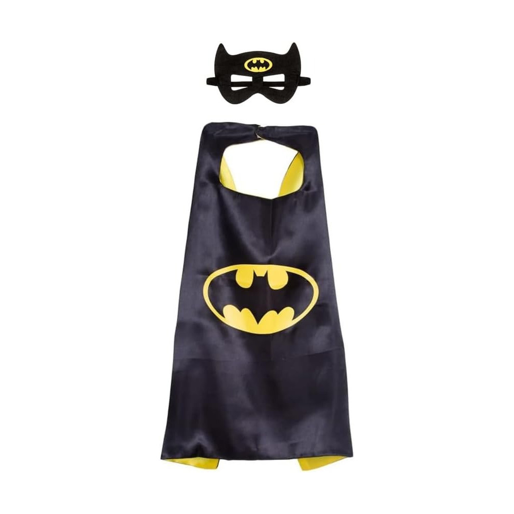 Braingiggles Batman Cape And Mask For Kids 3-8 Years, Batman Costume, Superhero Costume, Halloween Costume For Boys