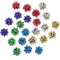 Braingiggles Star Gift Bows For Gift Wrapping Presents Birthday Perfect For Holiday Decorations, Pack Of 50