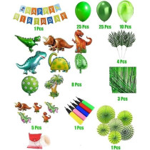 Brain Giggles Dinosaur Birthday Decorations, 89 Pieces