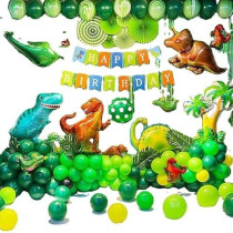 Brain Giggles Dinosaur Birthday Decorations, 89 Pieces