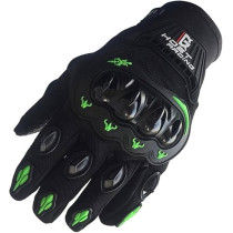 Bikekit Touchscreen Motorcycle Full Finger Gloves For Men And Women, Black, Extra Large