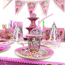 Brain Giggles Super Hero Tableware Set For Birthday Decoration