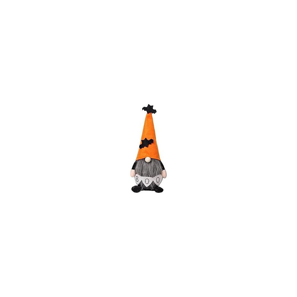 Brain Giggles Halloween Gnomes Plush Faceless Doll, Orange