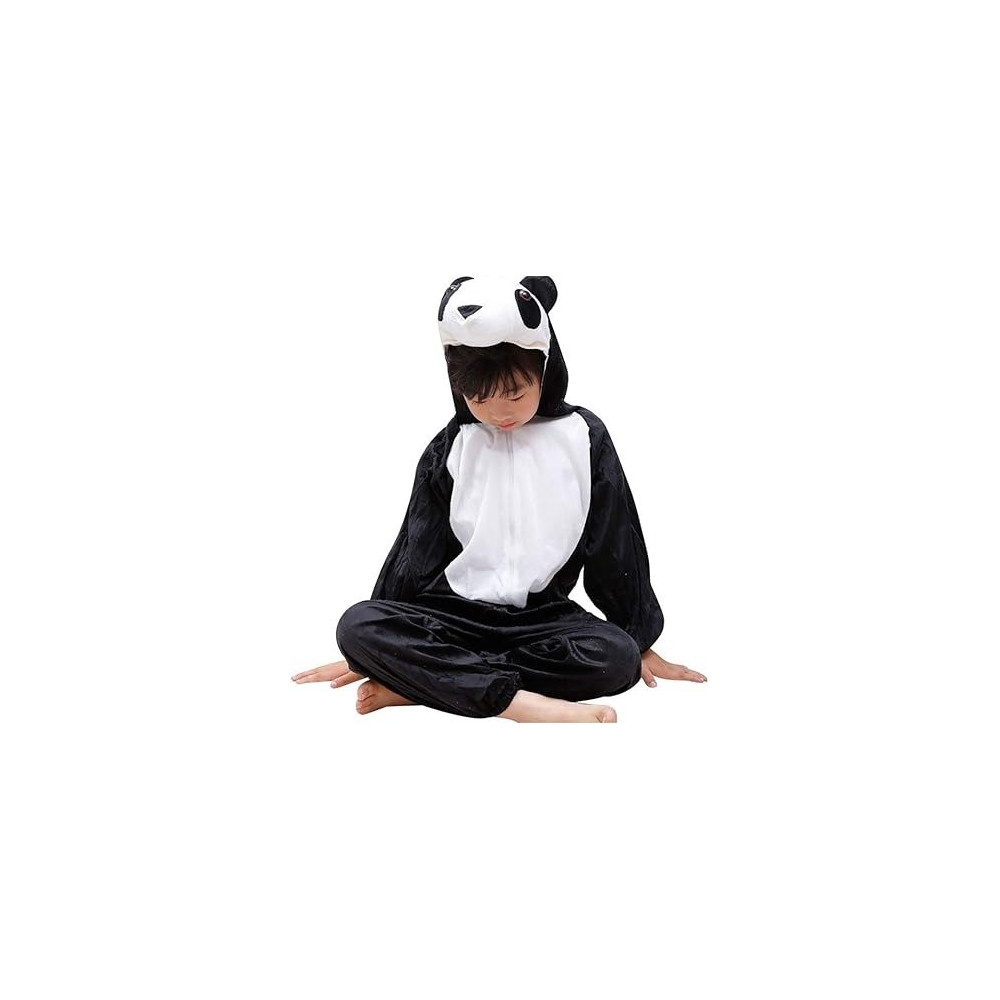 Jade Panda Costume For Kids, White/Black, Large