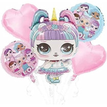 Brain Giggles LOL Balloons Birthday Decorations, 5 Pieces