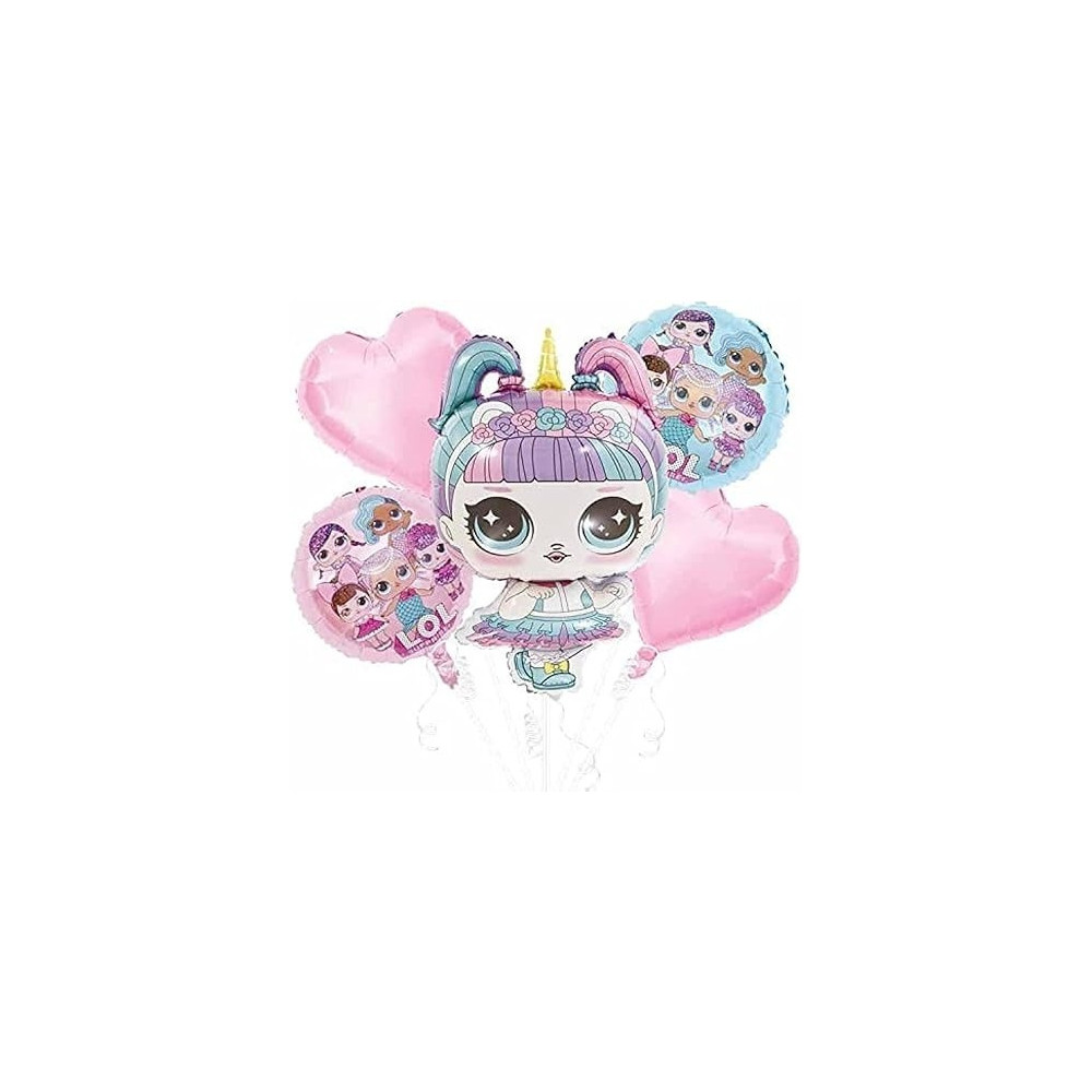 Brain Giggles LOL Balloons Birthday Decorations, 5 Pieces