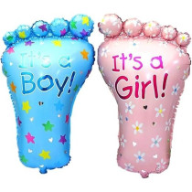 Brain Giggles Baby Shower Decoration Set, 2 Pieces, Blue/Pink