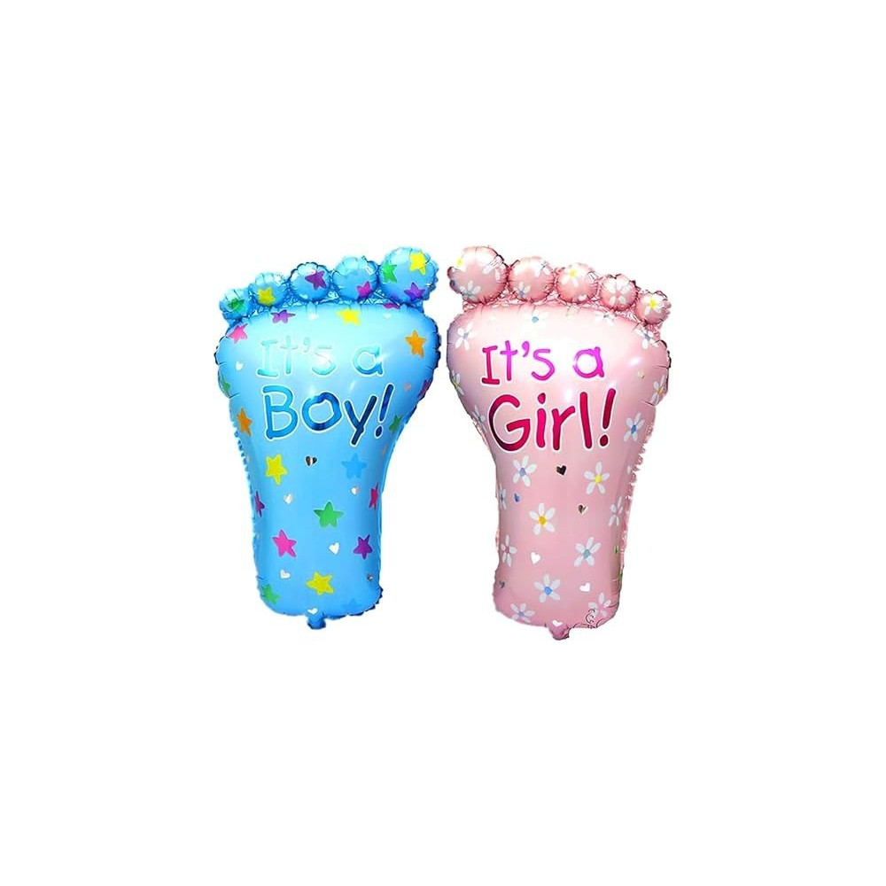 Brain Giggles Baby Shower Decoration Set, 2 Pieces, Blue/Pink