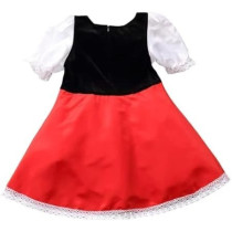 Jade Riding Hood Costume For Girls, White And Red, Large