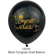 Brain Giggles Graduation Balloons Set Of 15 Pieces, Rose Gold, Black