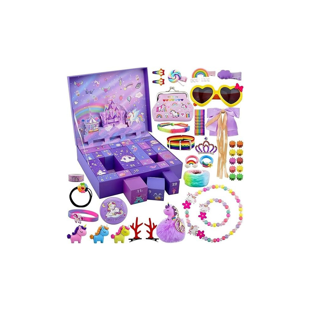 Brain Giggles Unicorn Christmas Advent Calendar 2024 For Girls