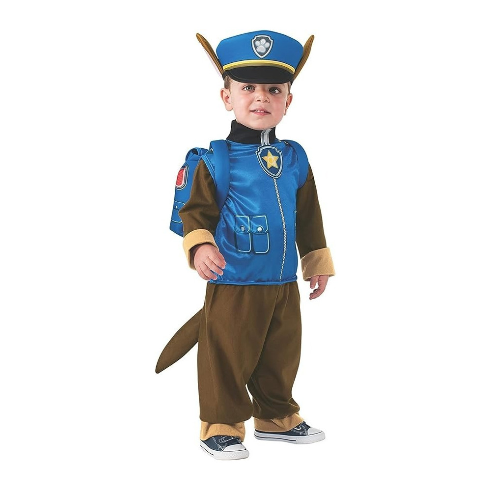 Brain Giggles Patrol Chase Police Pup Suit For Boys, Medium