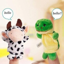 Brain Giggles 10 Pieces Soft Plush Animal Finger Puppets Set