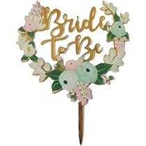 Brain Giggles Bride To Be Acrylic Cake Topper