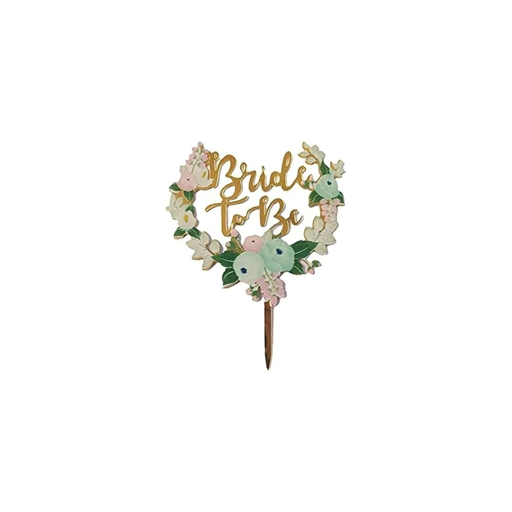 Brain Giggles Bride To Be Acrylic Cake Topper