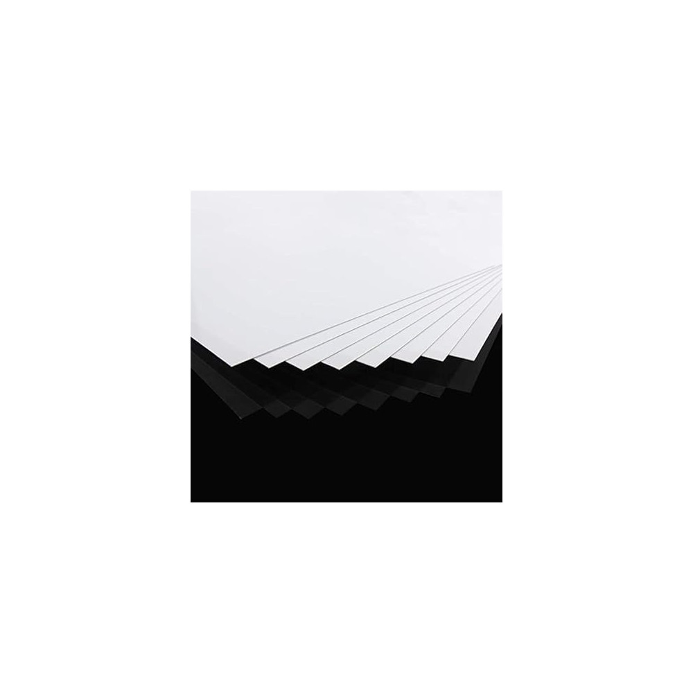 4 Pieces 1 mm Thickness White ABS Sheet, Pack Of 4