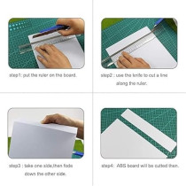 4 Pieces 1 mm Thickness White ABS Sheet, Pack Of 4