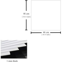 4 Pieces 1 mm Thickness White ABS Sheet, Pack Of 4
