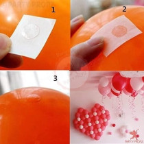 Party Propz 200 Pieces Balloon Glue Dots For Birthday, Wedding, Anniversary, Baby Shower
