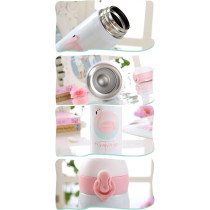 Brain Giggles Flamingo Steel Flask Insulated Thermos Stainless Steel For Kids, 500 ml