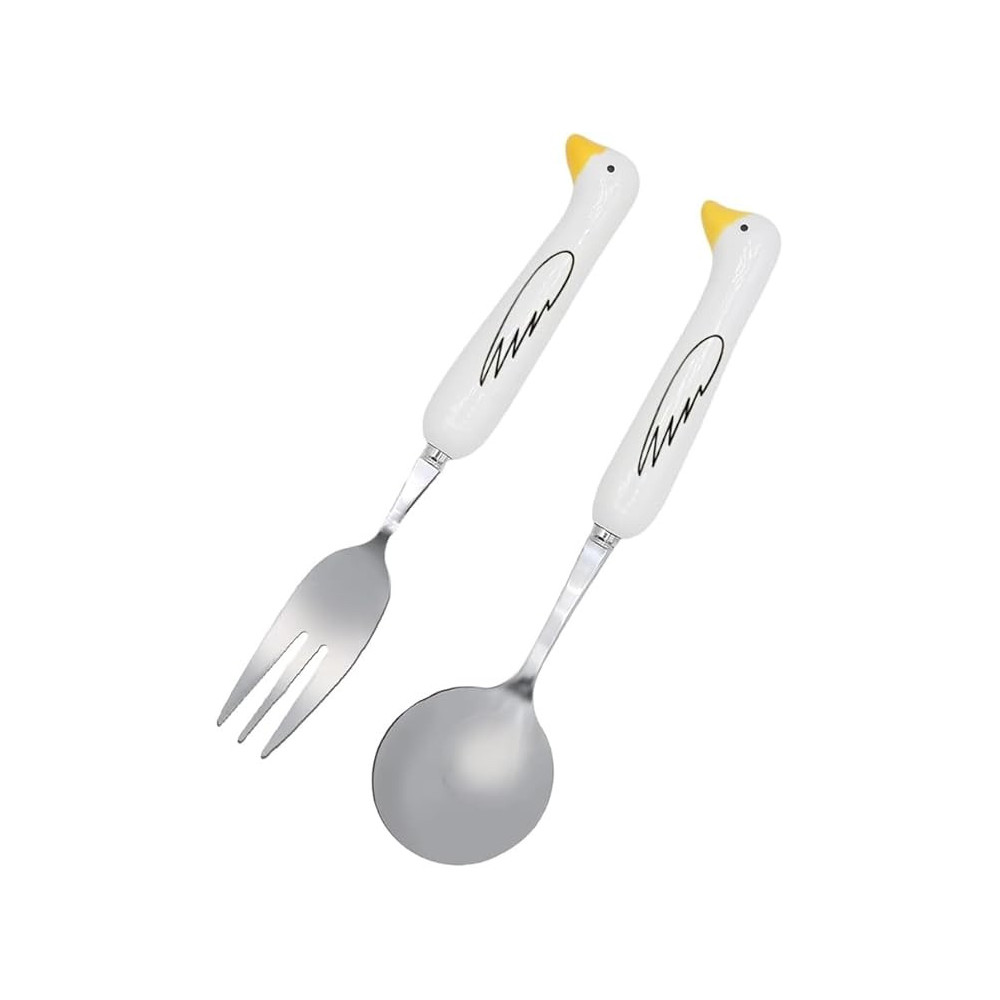 Brain Giggles Kids Cutlery Set With Case, Stainless Steel Bpa Free Spoon And Fork Set, Ideal For School, Travel, And Lunch Box, Toddler Children Tableware With Cutlery Case, Yellow